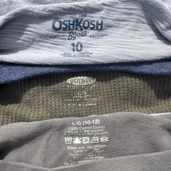 Boys Size 10-12 Long Sleeve Tee  Shirt Bundle Old Navy Oshkosh George - Picture 12 of 13